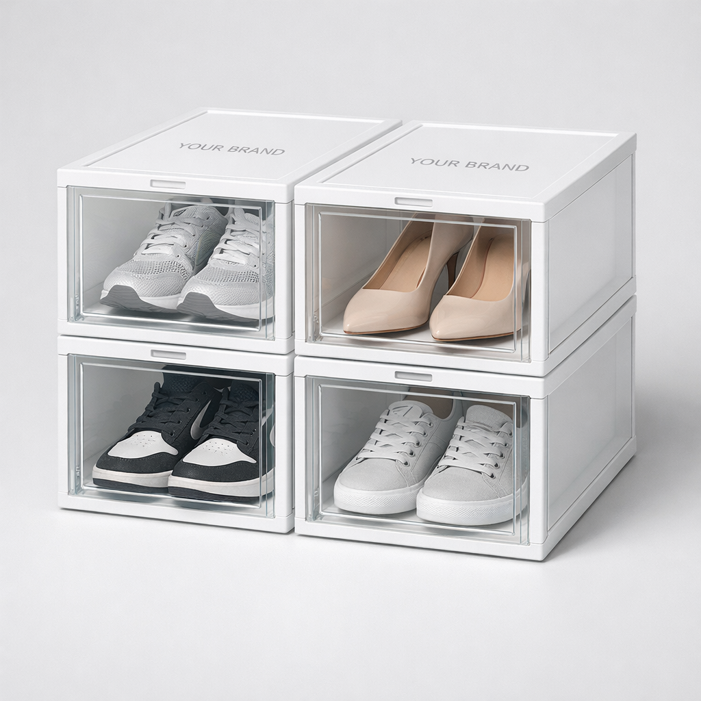 Stackable Shoe Organizer Boxes