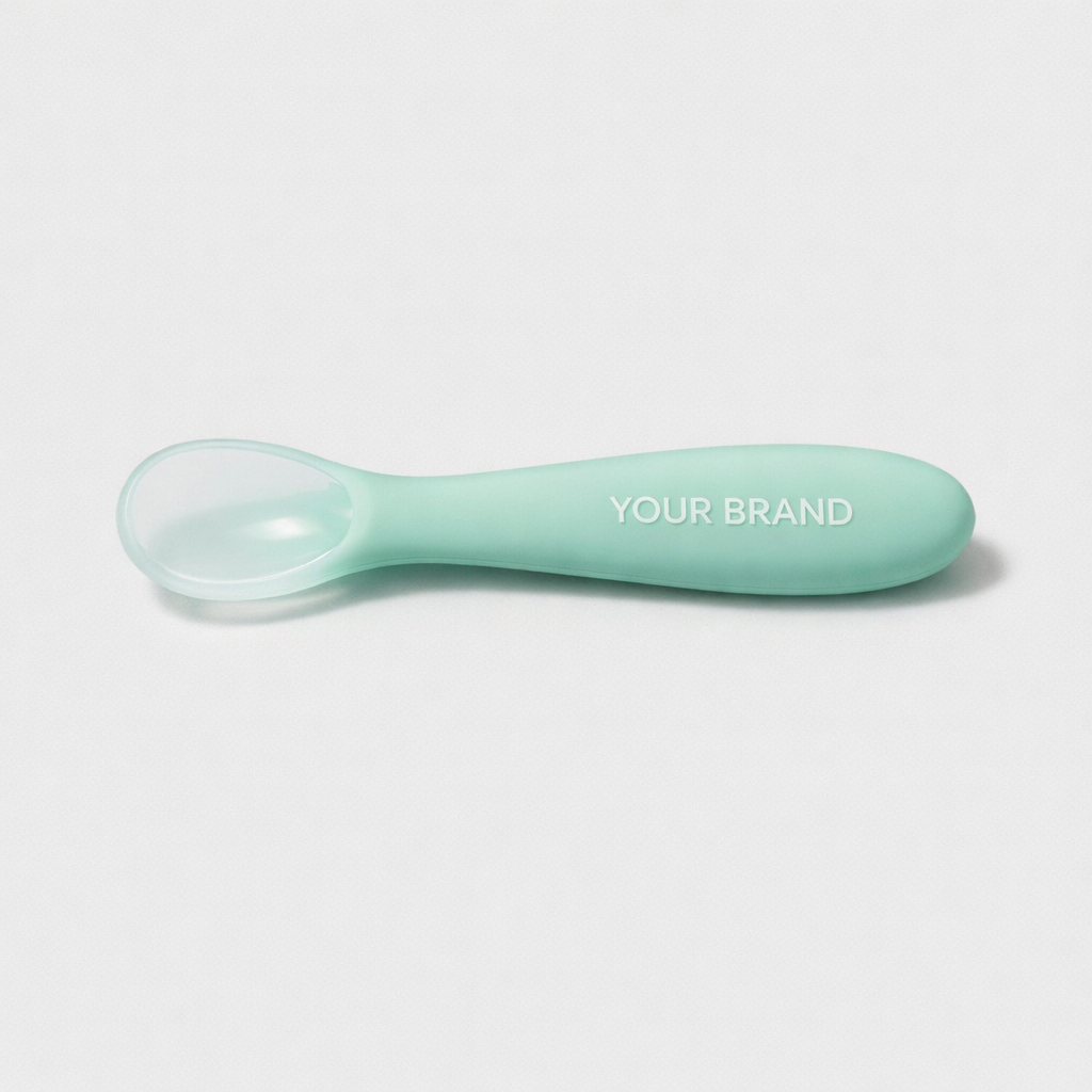 Baby Silicone Feeding Spoon white label idea