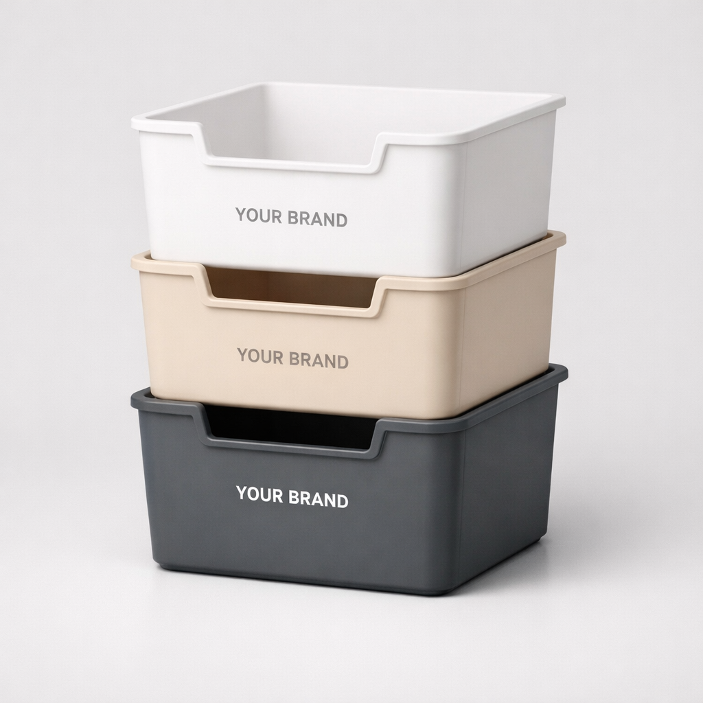 Stackable Storage Bins white label idea