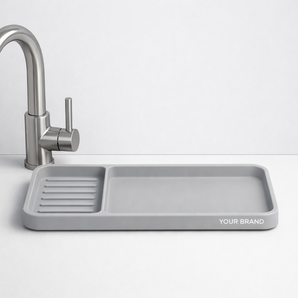 Silicone Sink Organizer Tray white label idea