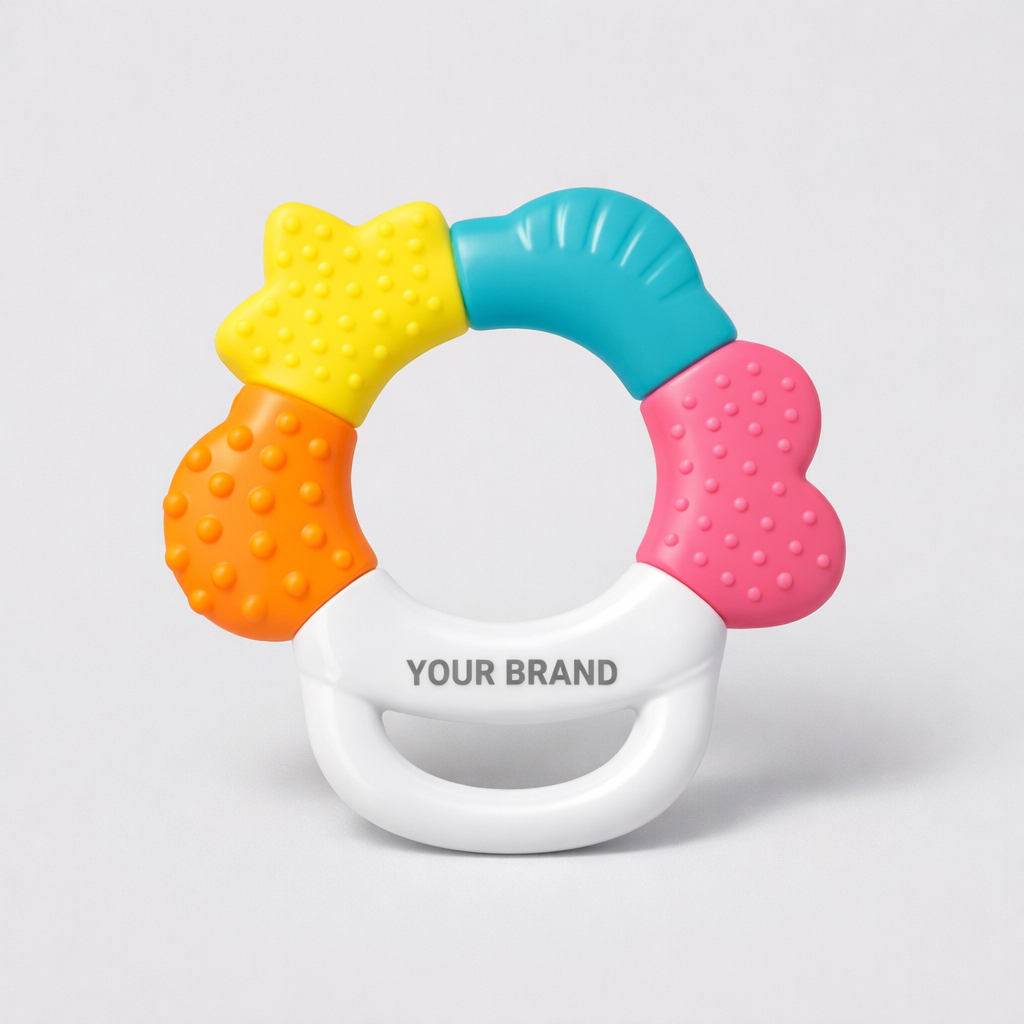 Soft Silicone Baby Teether white label idea