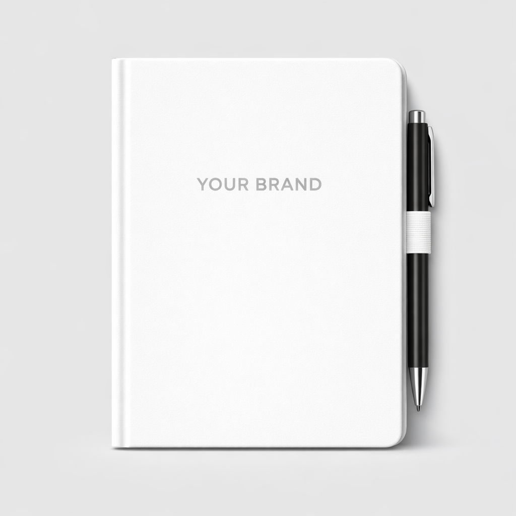 Hardcover A5 Notebook white label idea