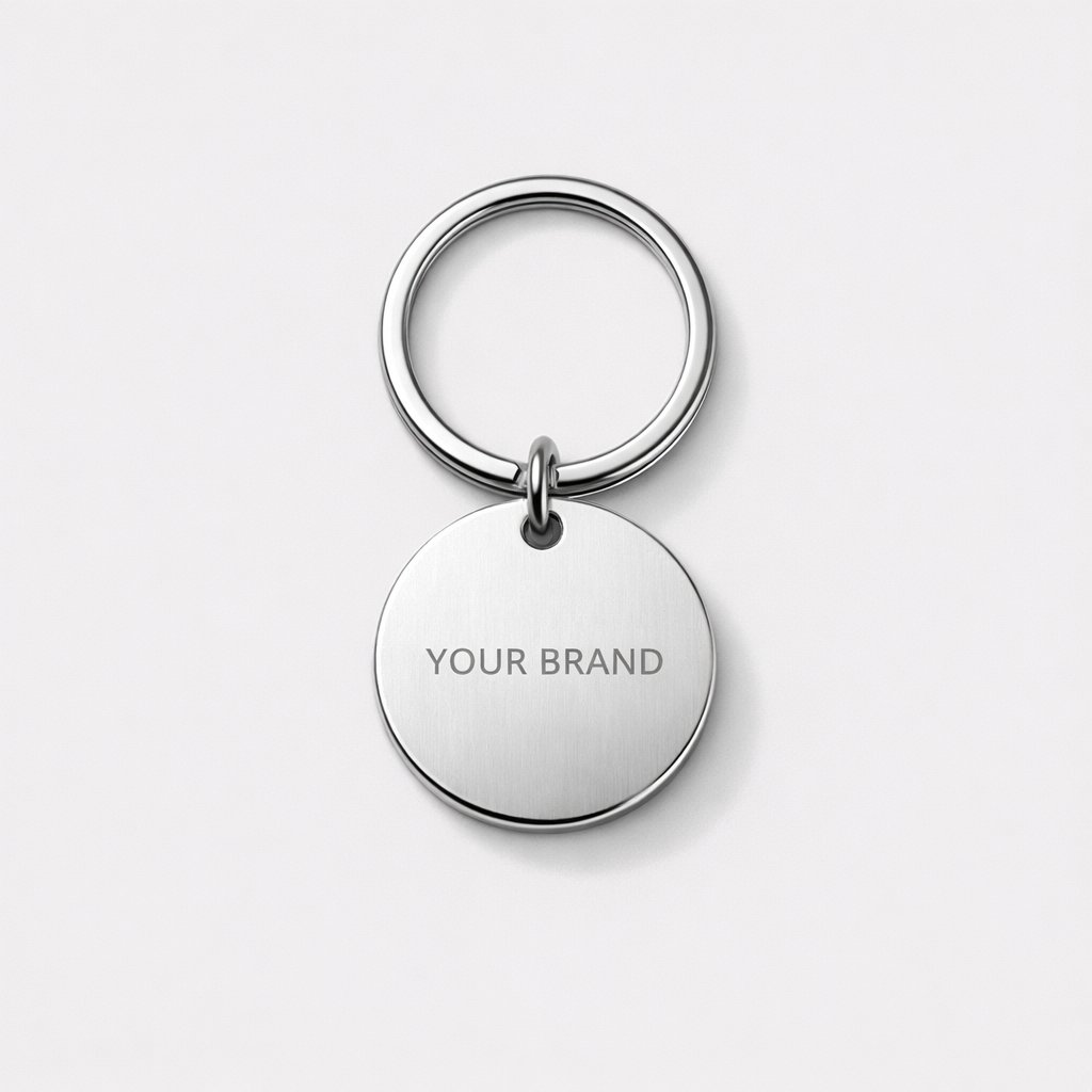 Minimalist Stainless Steel Keychain white label idea