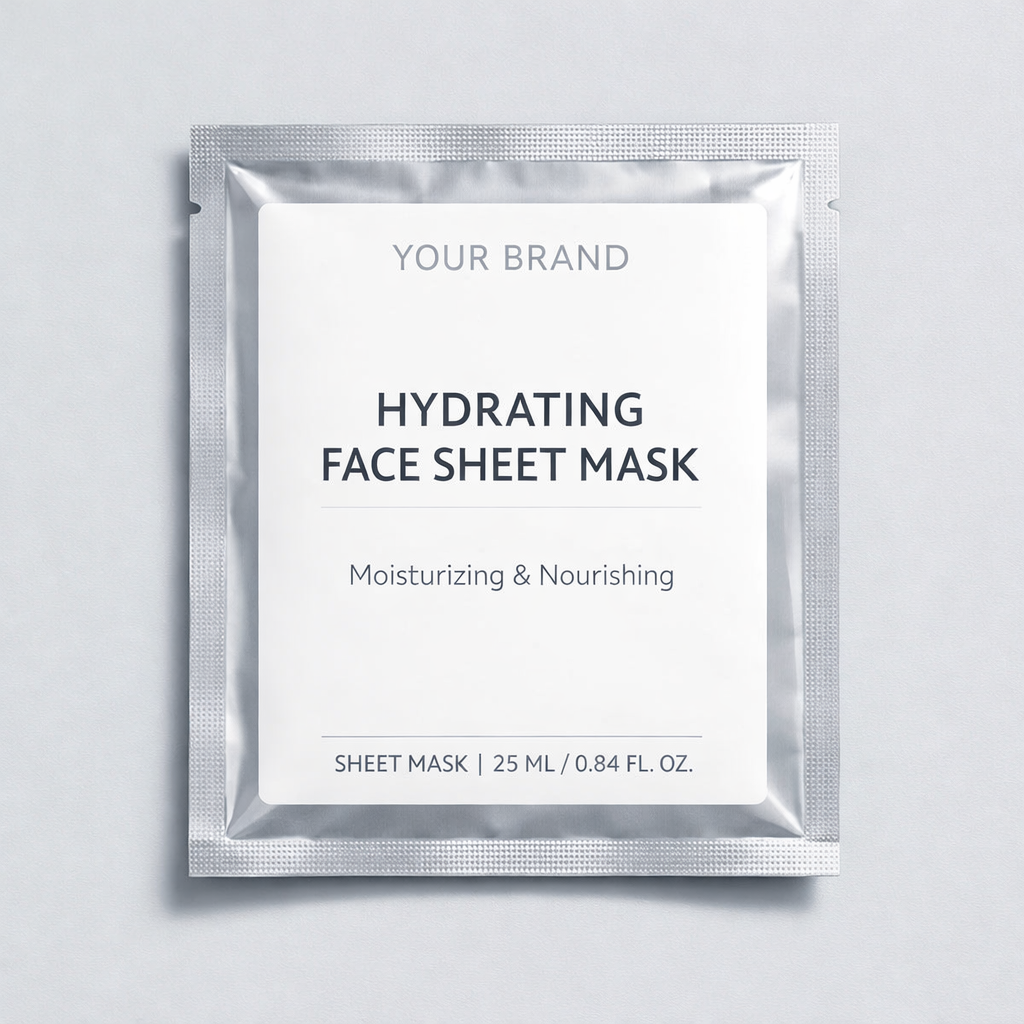 Hydrating Face Sheet Mask white label idea
