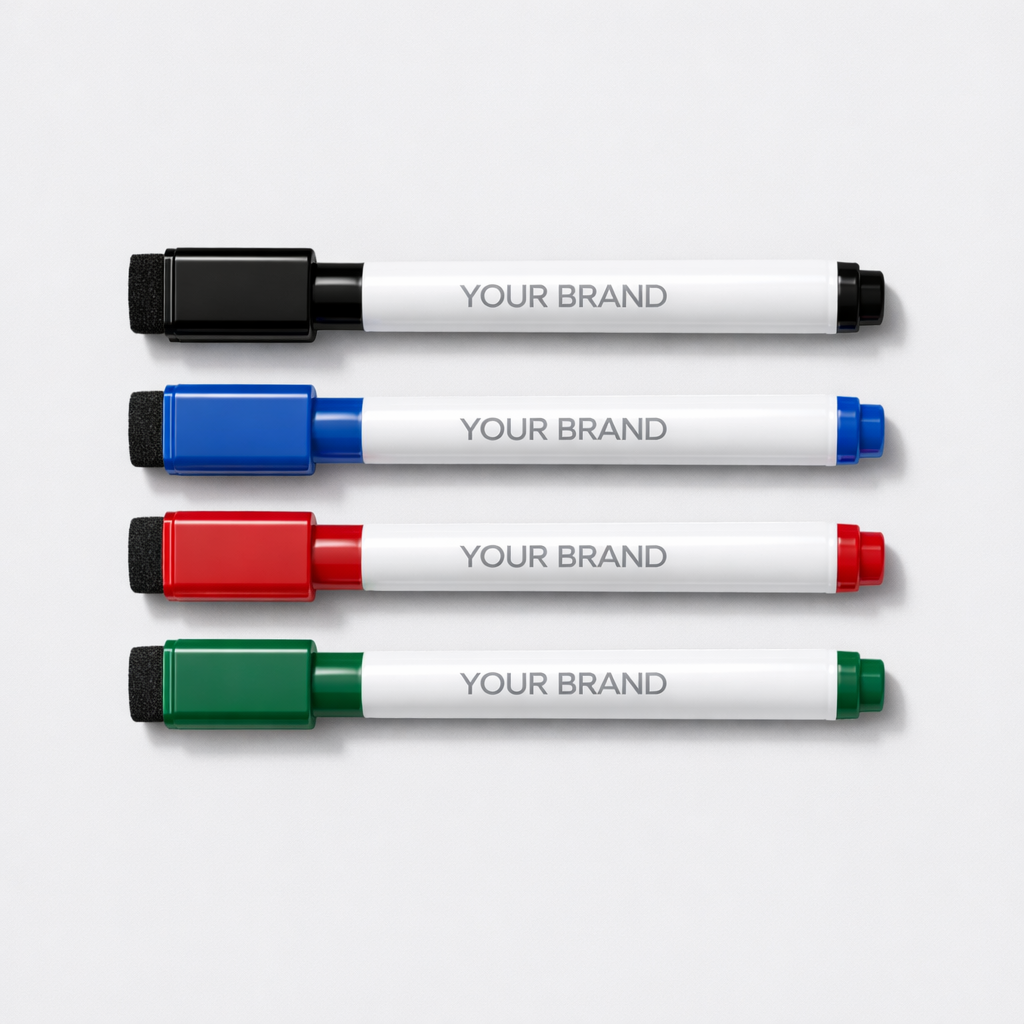 Magnetic Whiteboard Markers (Set of 4) white label idea