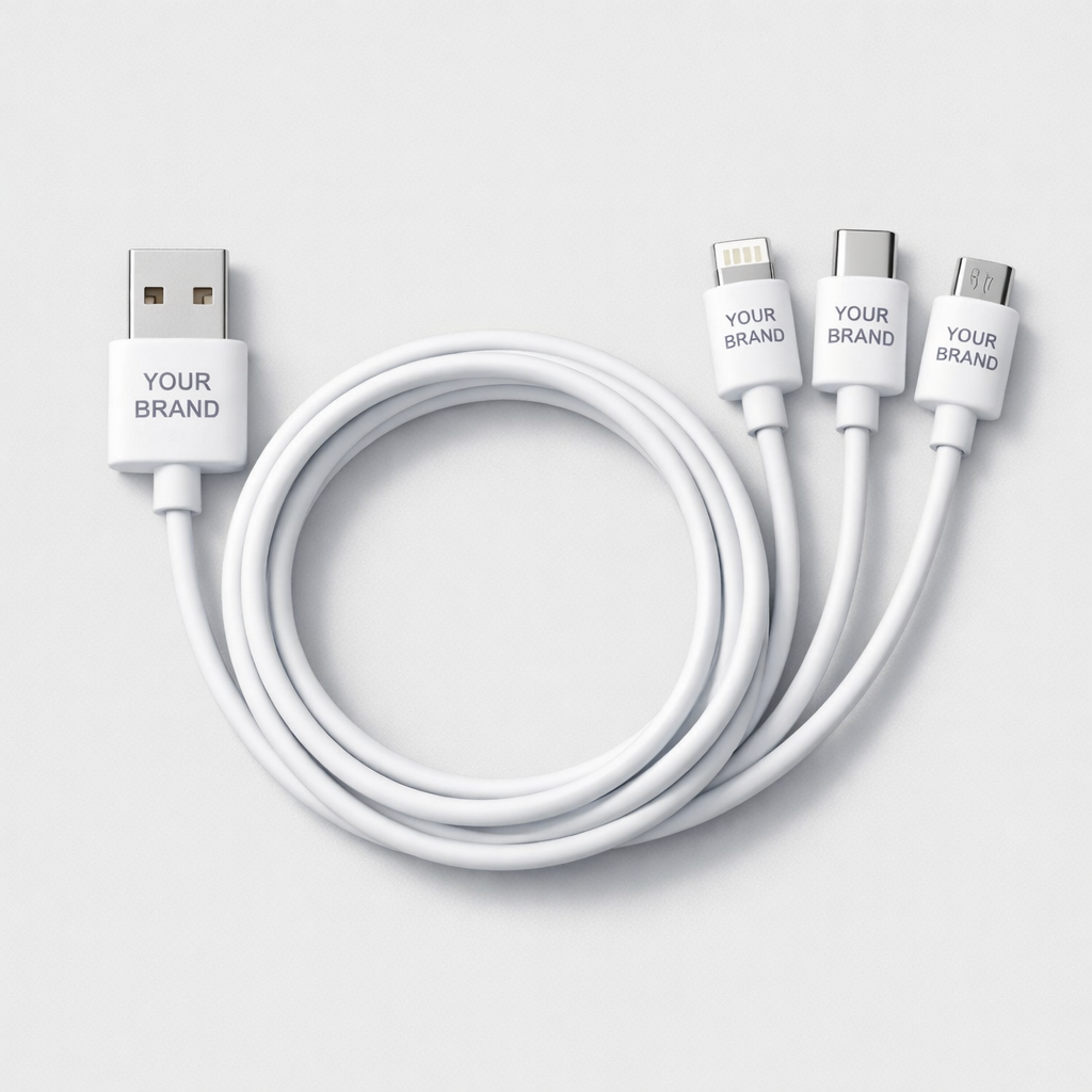 Universal Charging Cable 3-in-1 white label idea