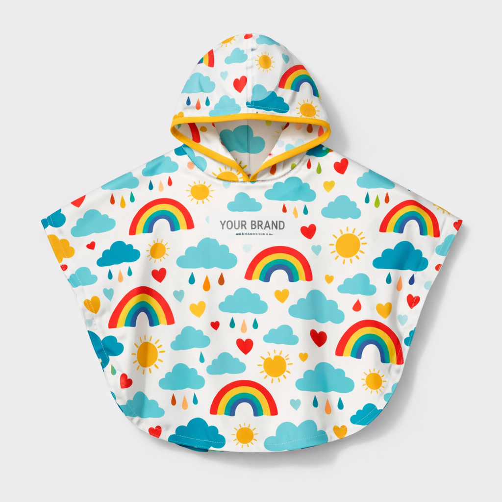Patterned Kids’ Rain Poncho white label idea
