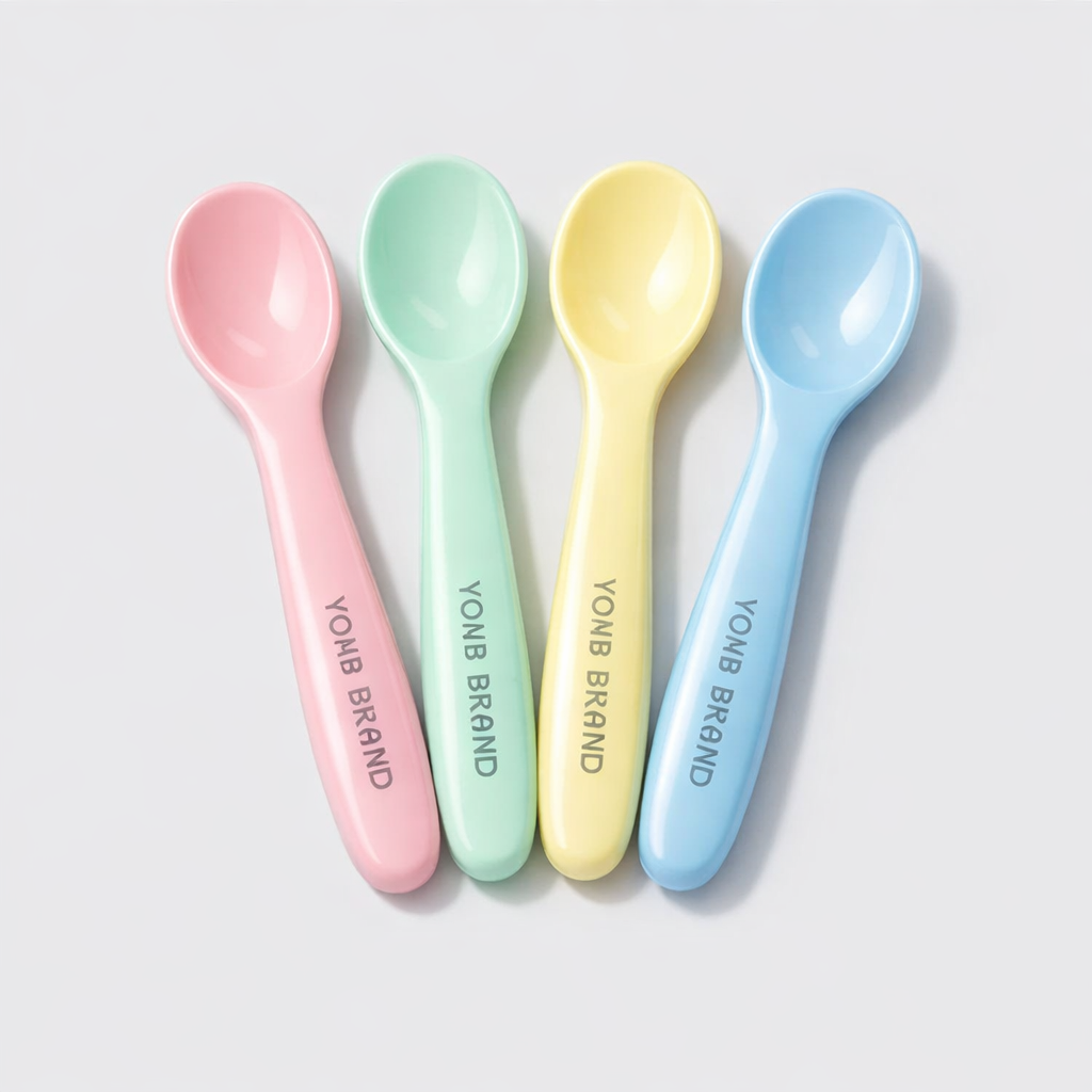 Plastic Baby Feeding Spoons white label idea