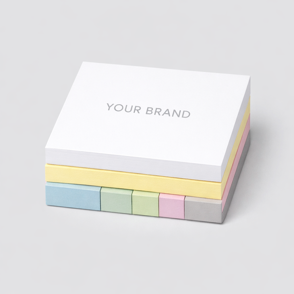 Sticky Note Pad Set white label idea