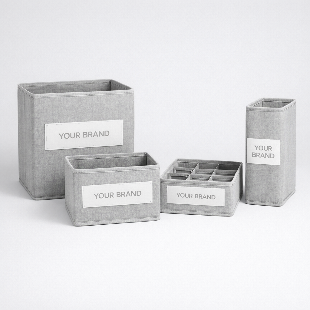 Fabric Wardrobe Organizer Cubes white label idea