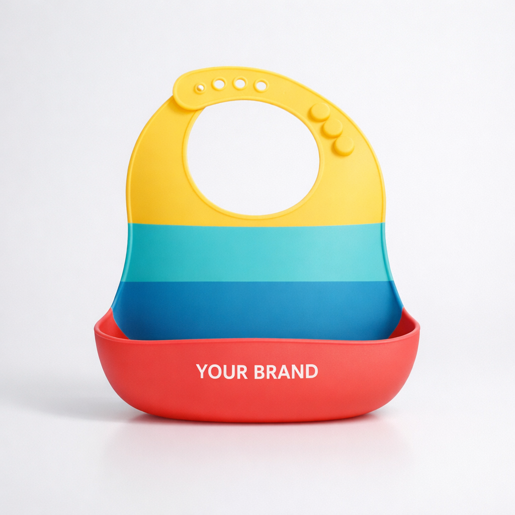 Adjustable Silicone Baby Bib white label idea