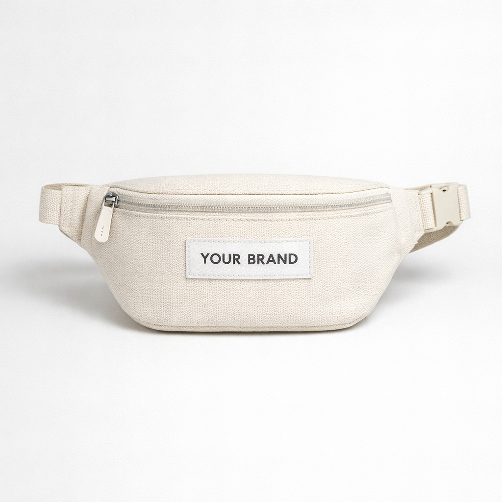 Unisex Canvas Waist Bags white label idea