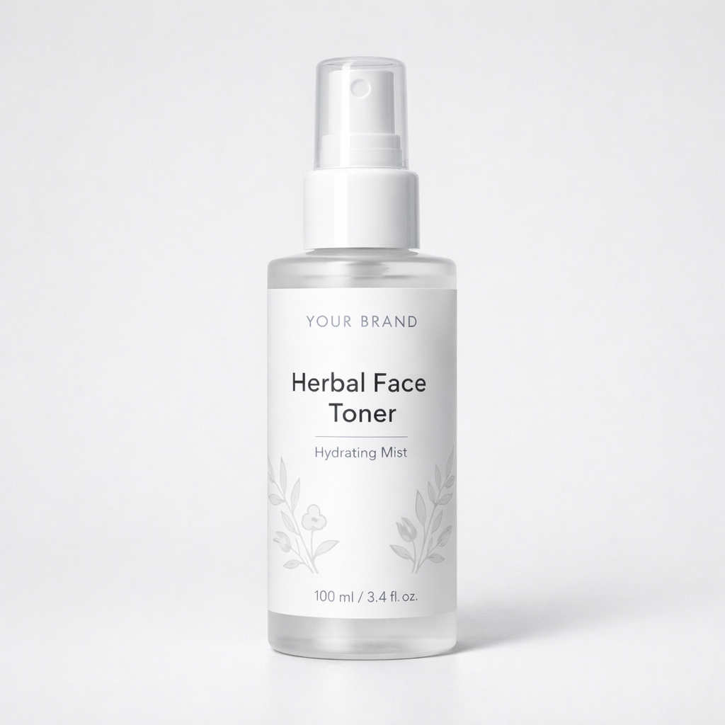Herbal Face Toner Spray white label idea