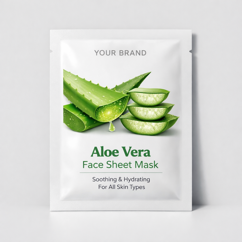 Aloe Vera Face Sheet Mask white label idea