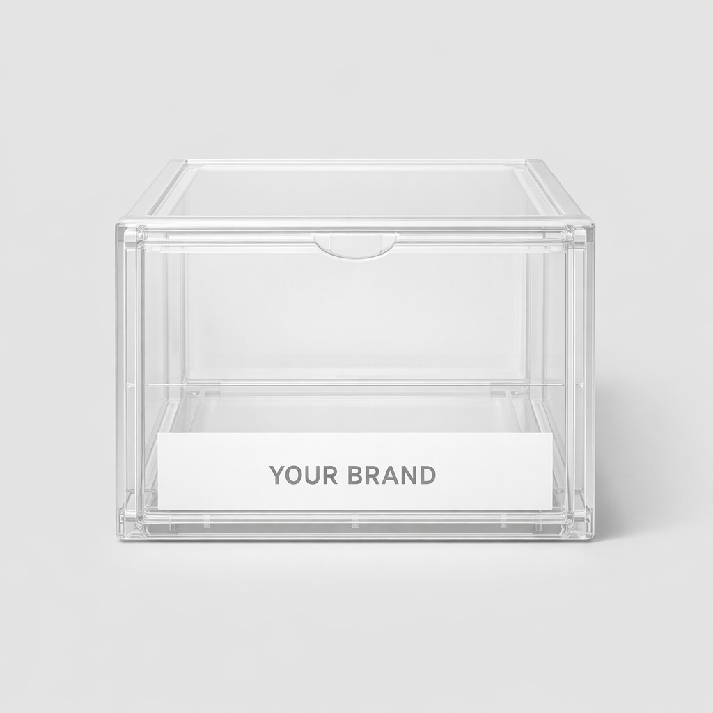 Stackable Shoe Organizer Box white label idea