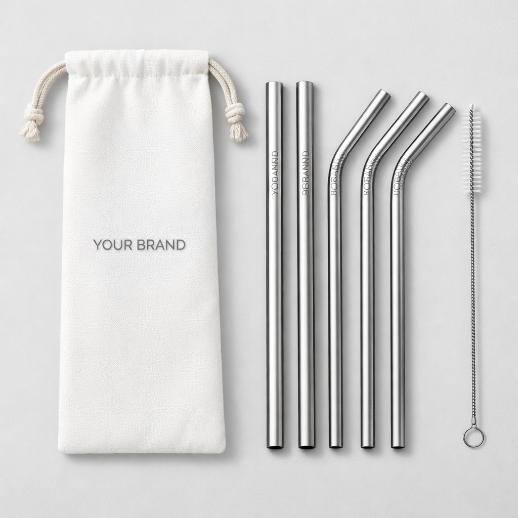 Stainless Steel Reusable Drinking Straws white label idea
