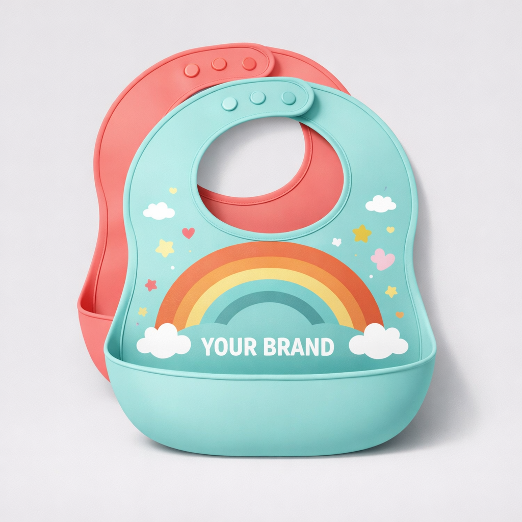 Baby Feeding Bib Set white label idea