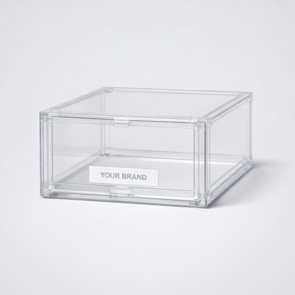 Stackable Shoe Storage Box white label idea