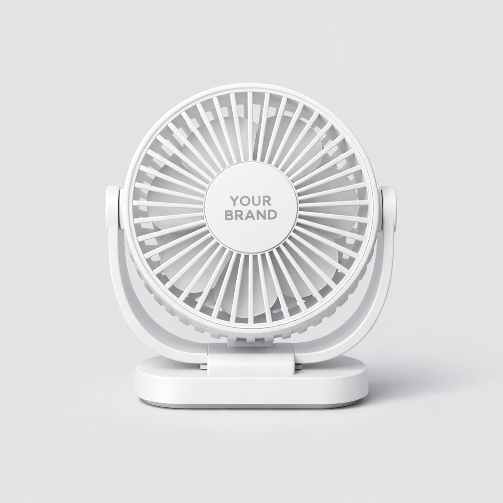 Portable USB Rechargeable Fan white label idea