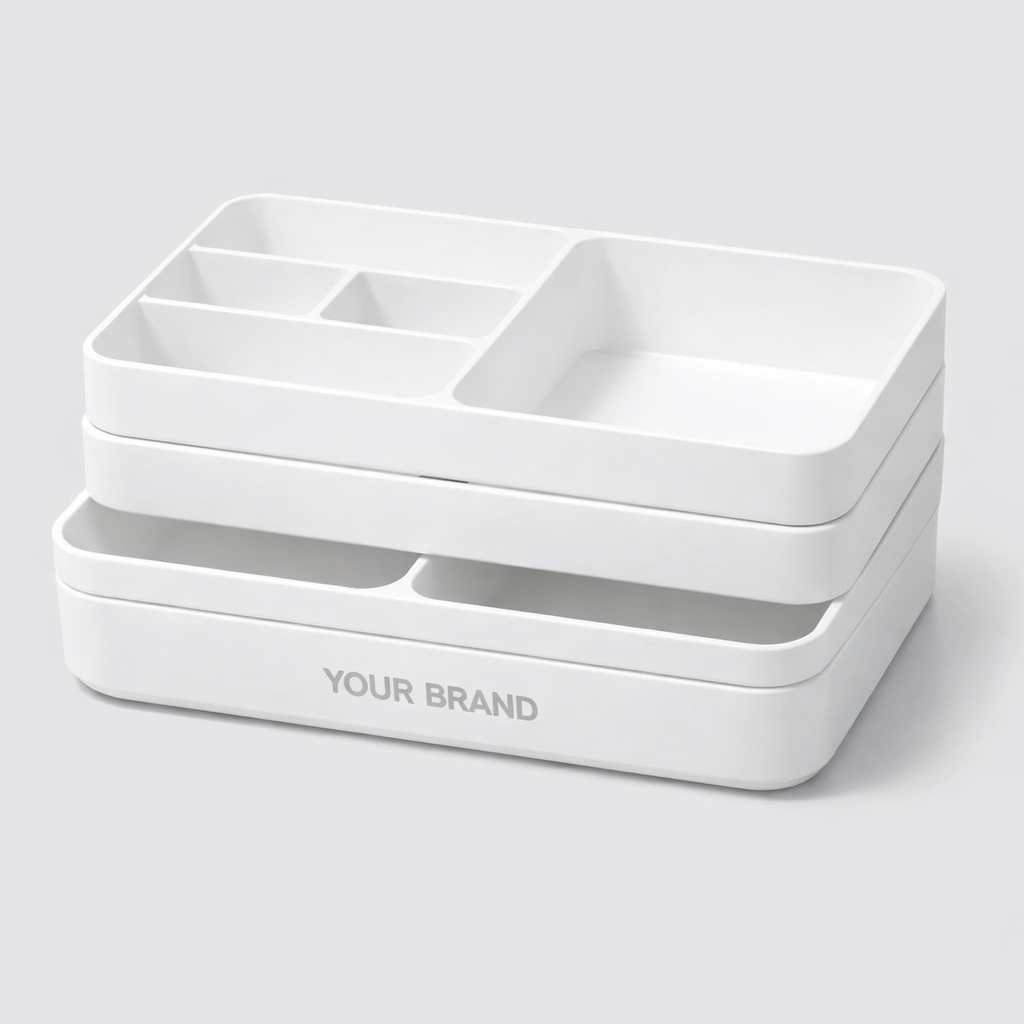 Plastic Drawer Organizer Set white label idea