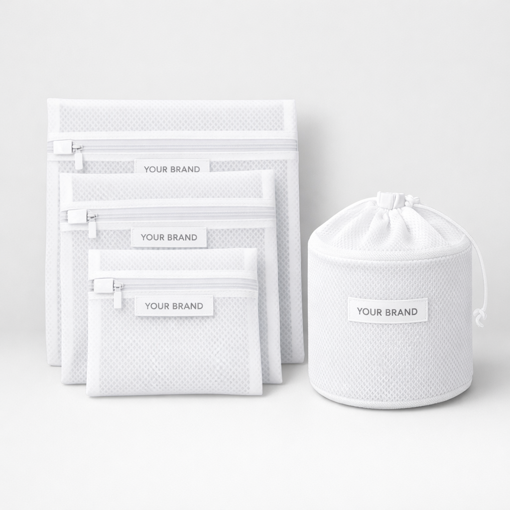 Mesh Laundry Bag Set white label idea