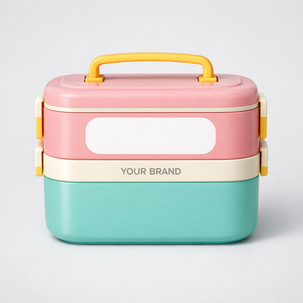 Double Layer Lunch Box white label idea