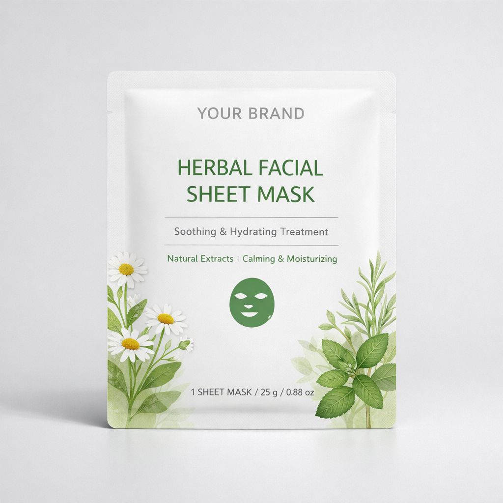 Herbal Facial Sheet Mask white label idea