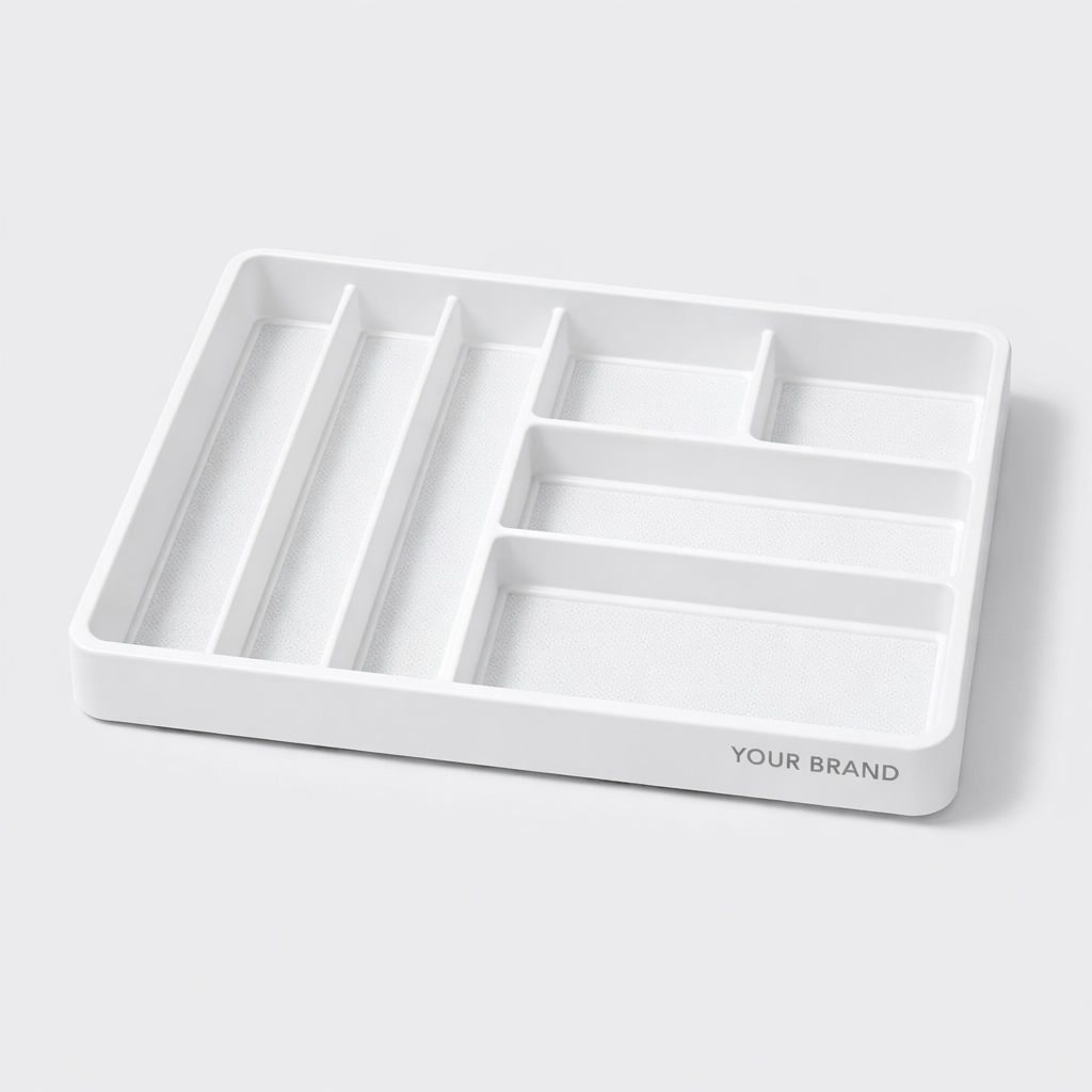 Non-Slip Drawer Organizer Tray white label idea