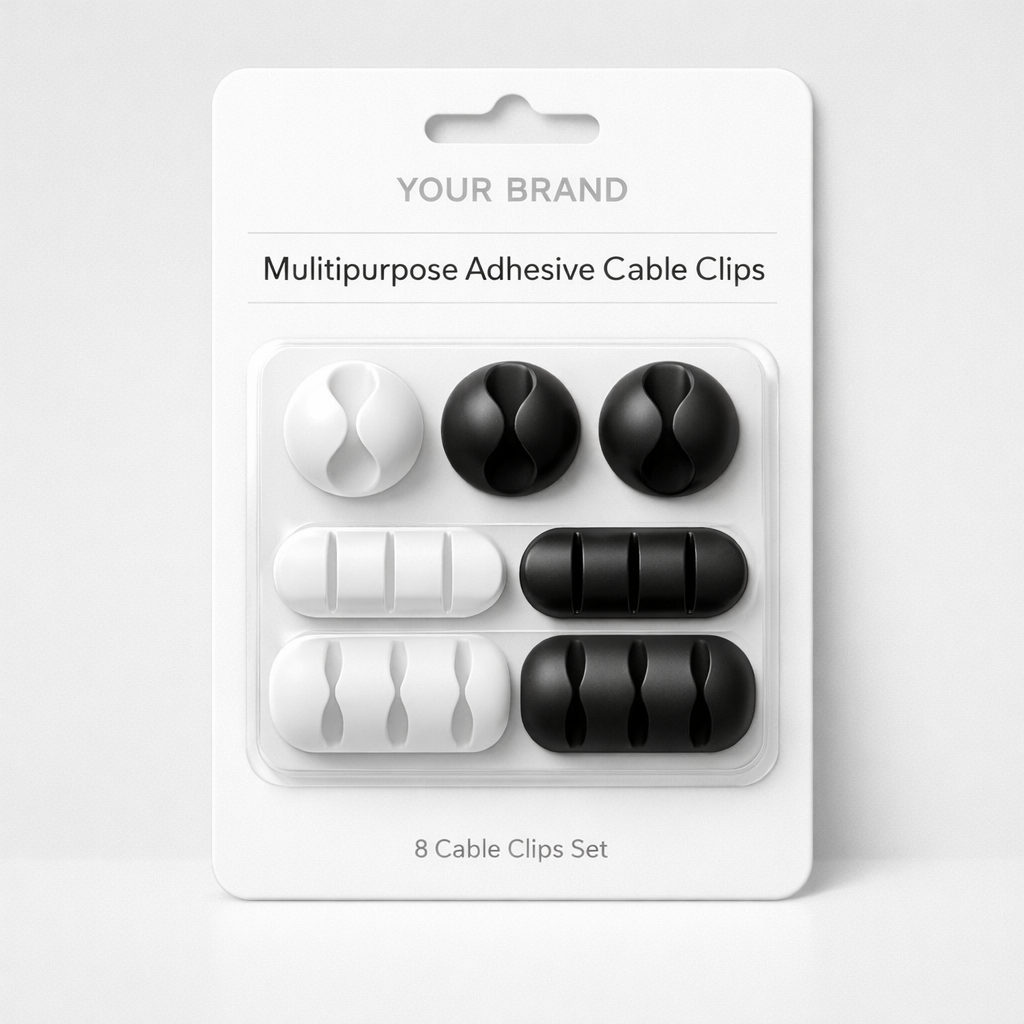 Multipurpose Adhesive Cable Clips white label idea