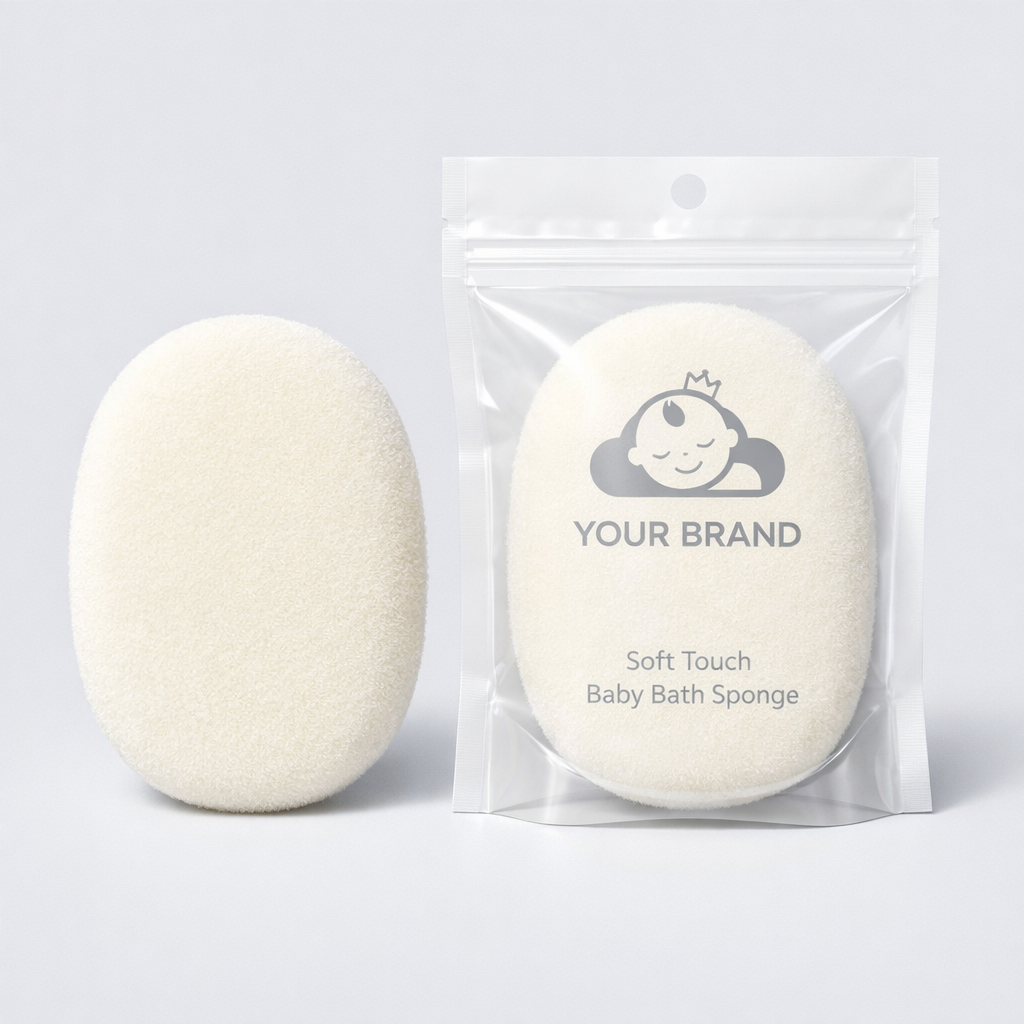 Soft Touch Baby Bath Sponge white label idea