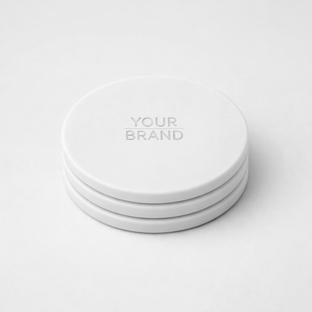Non-Slip Silicone Cup Coaster Set white label idea