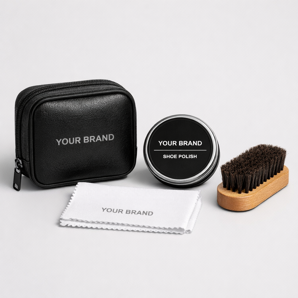 Portable Travel Shoe Shine Kit white label idea