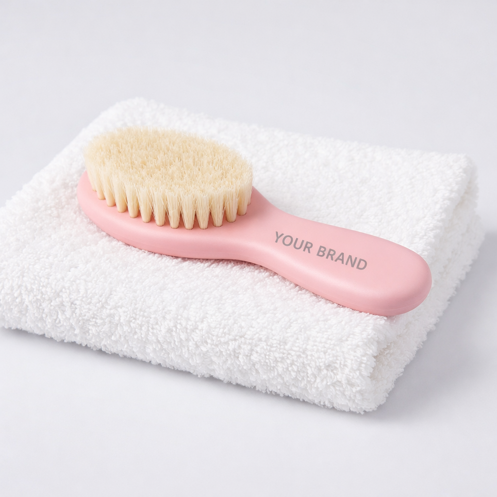 Soft Touch Baby Hair Brush white label idea