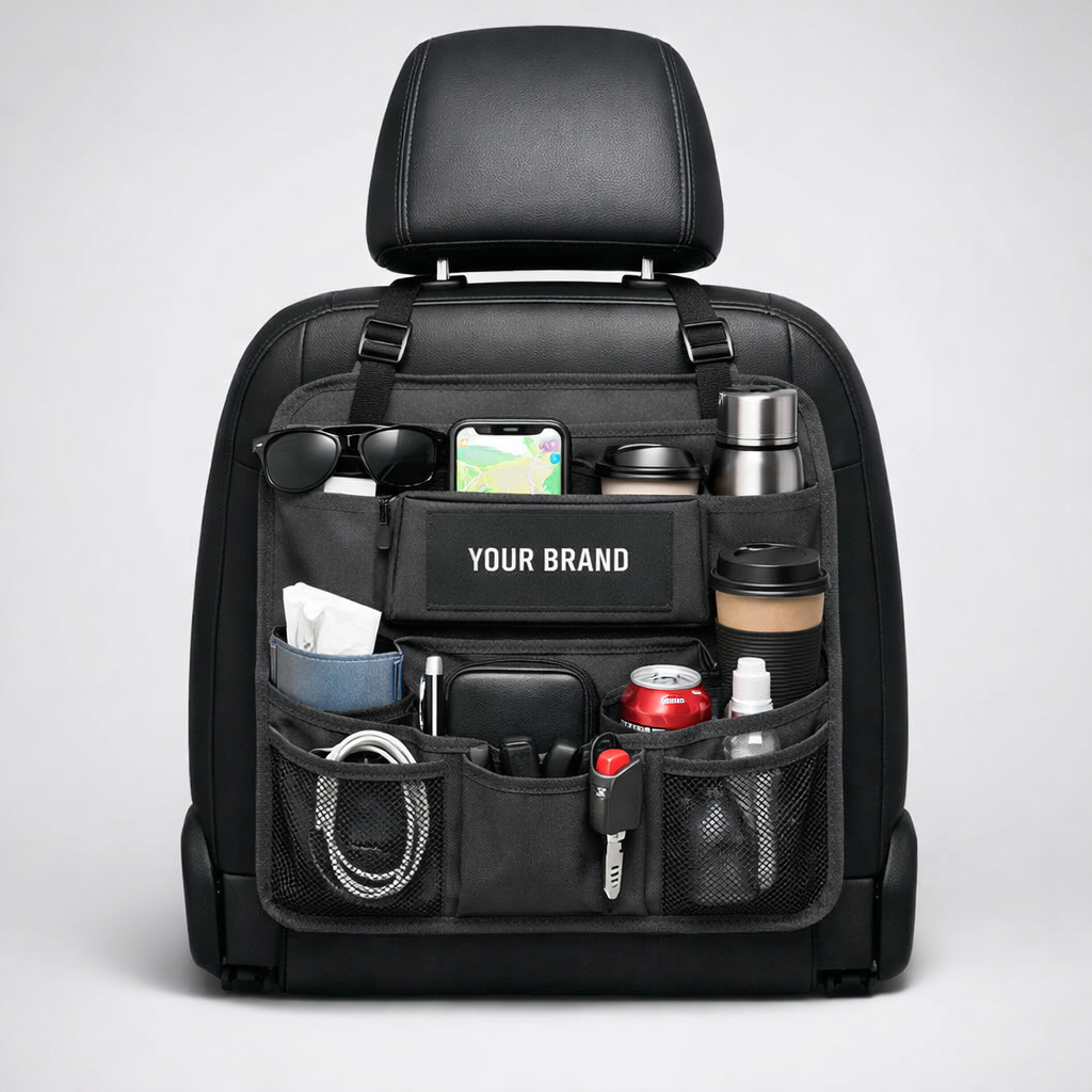 Vehicle Seat Organizer Pouch white label idea