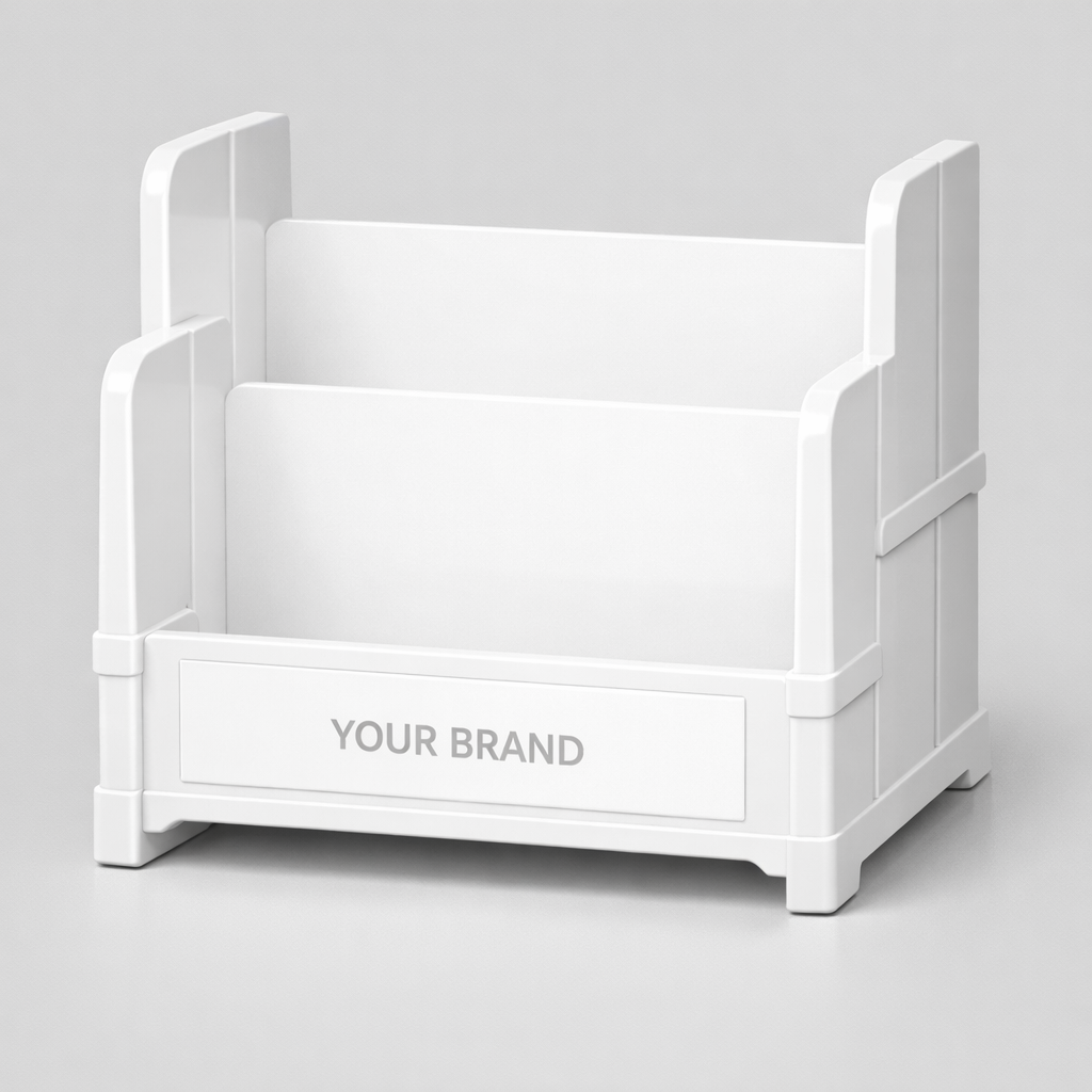 Stackable Plastic Book Holder white label idea