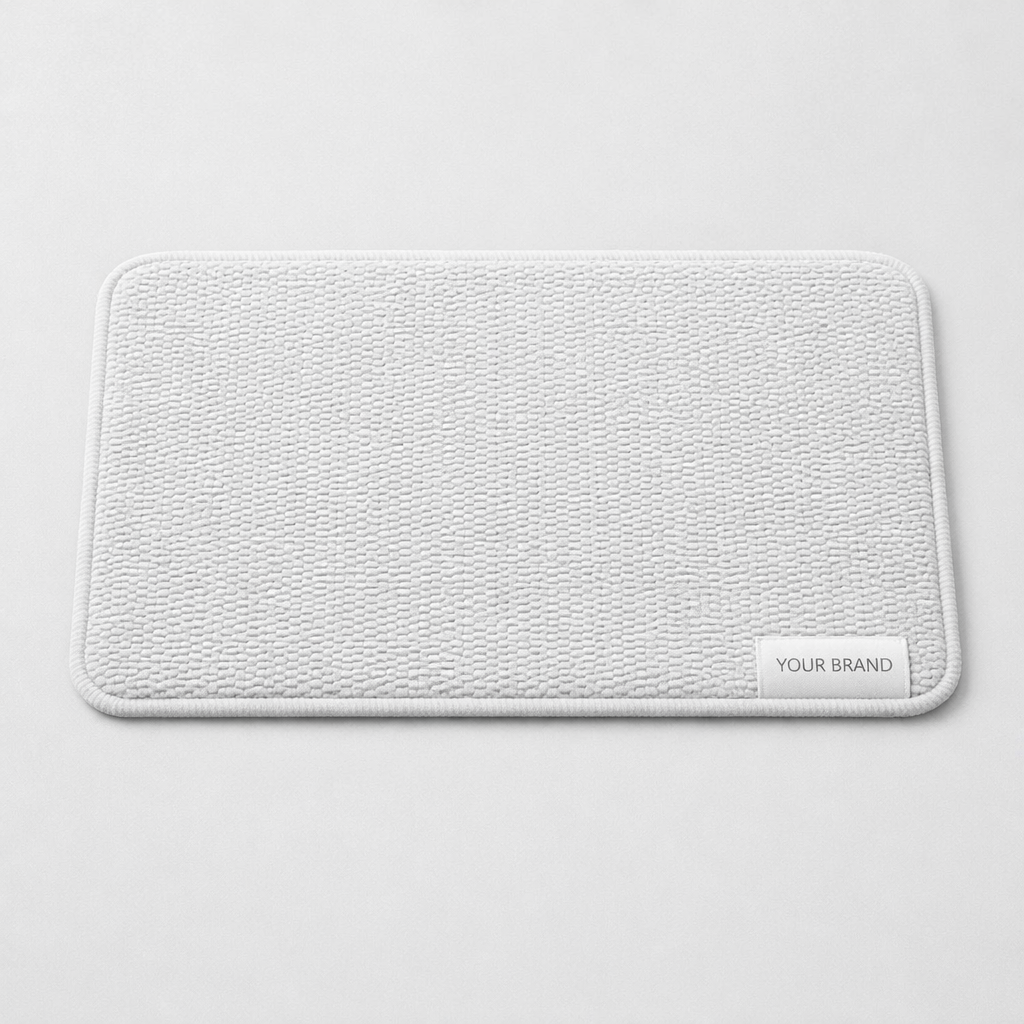 Non-Slip Bathroom Door Mat white label idea