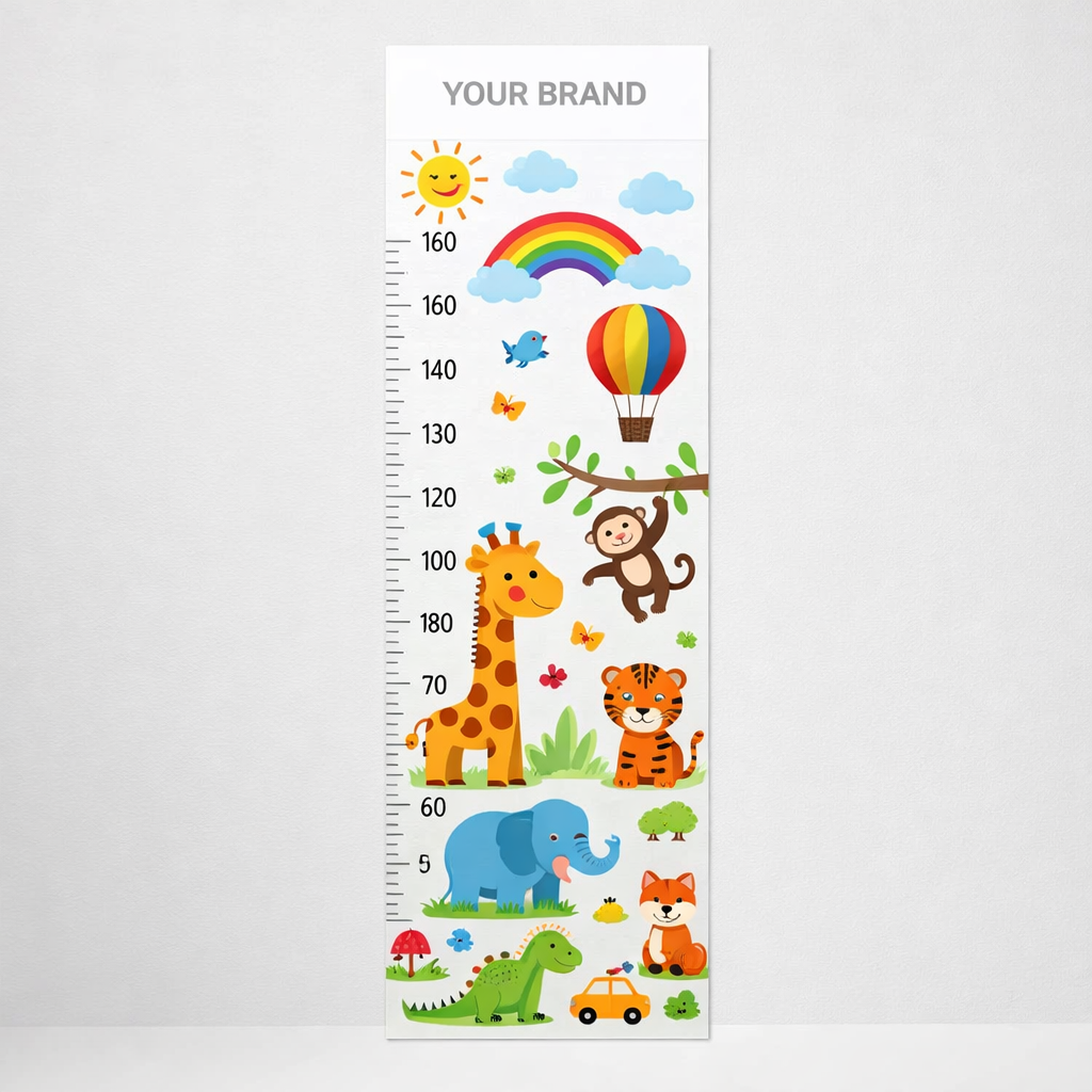 Kids’ Wall Height Chart Sticker white label idea