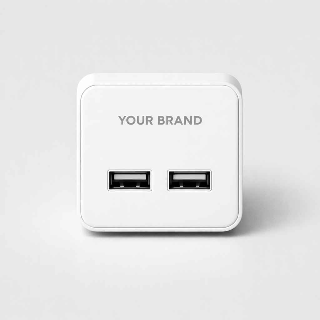 USB Wall Socket Adapter white label idea