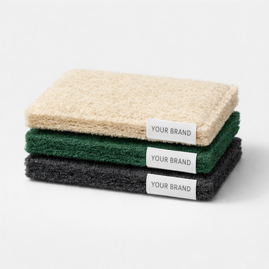 Eco-Friendly Kitchen Scouring Pads (3-Pack) white label idea