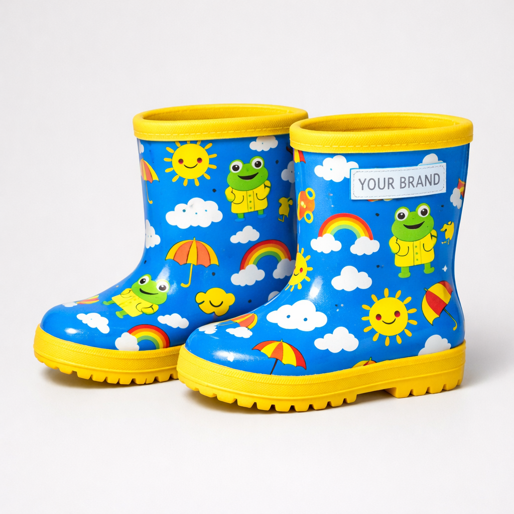 Kids’ Cartoon Print Rain Boots white label idea