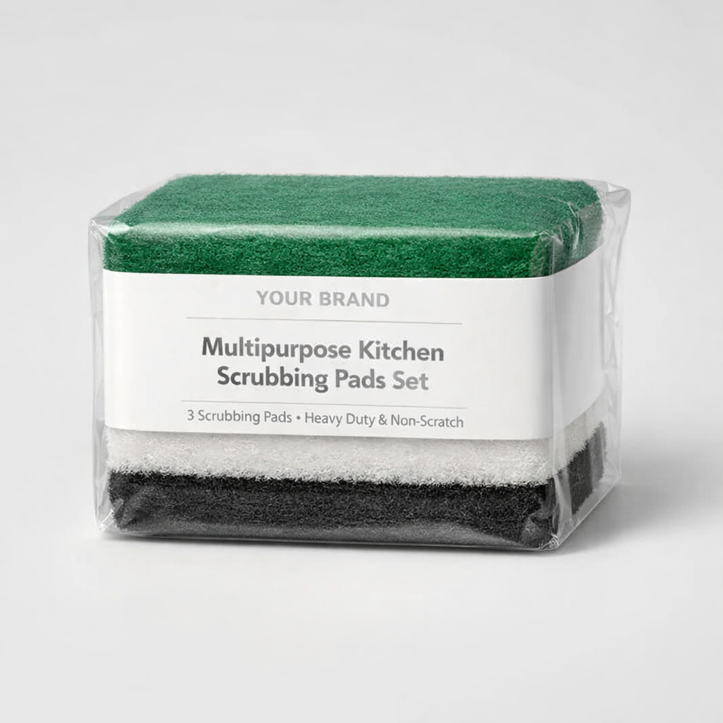 Multipurpose Kitchen Scrubbing Pads Set white label idea