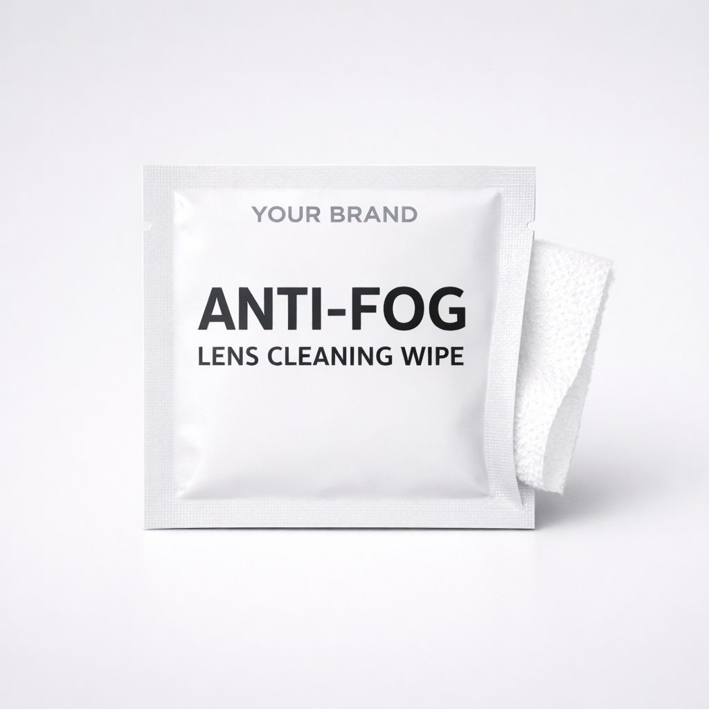 Anti-Fog Lens Cleaning Wipes white label idea