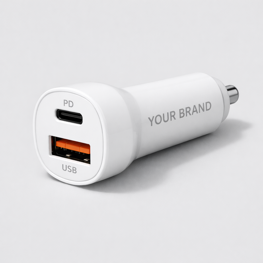 Fast Charge USB Car Adapter white label idea