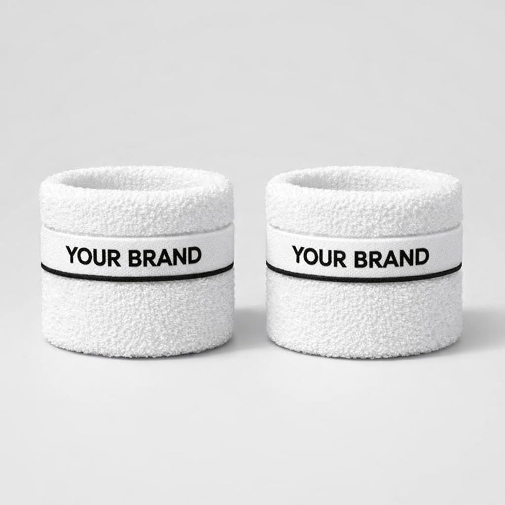 Double-Layer Fitness Sweat Wristbands white label idea