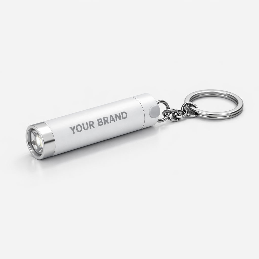 USB Rechargeable Mini Flashlight Keychain white label idea