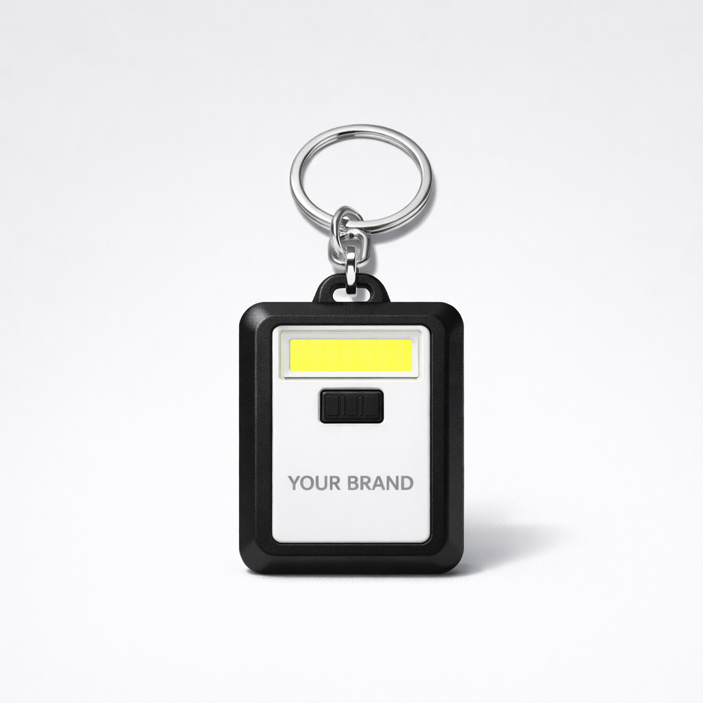 Rechargeable LED Keychain Torch white label idea