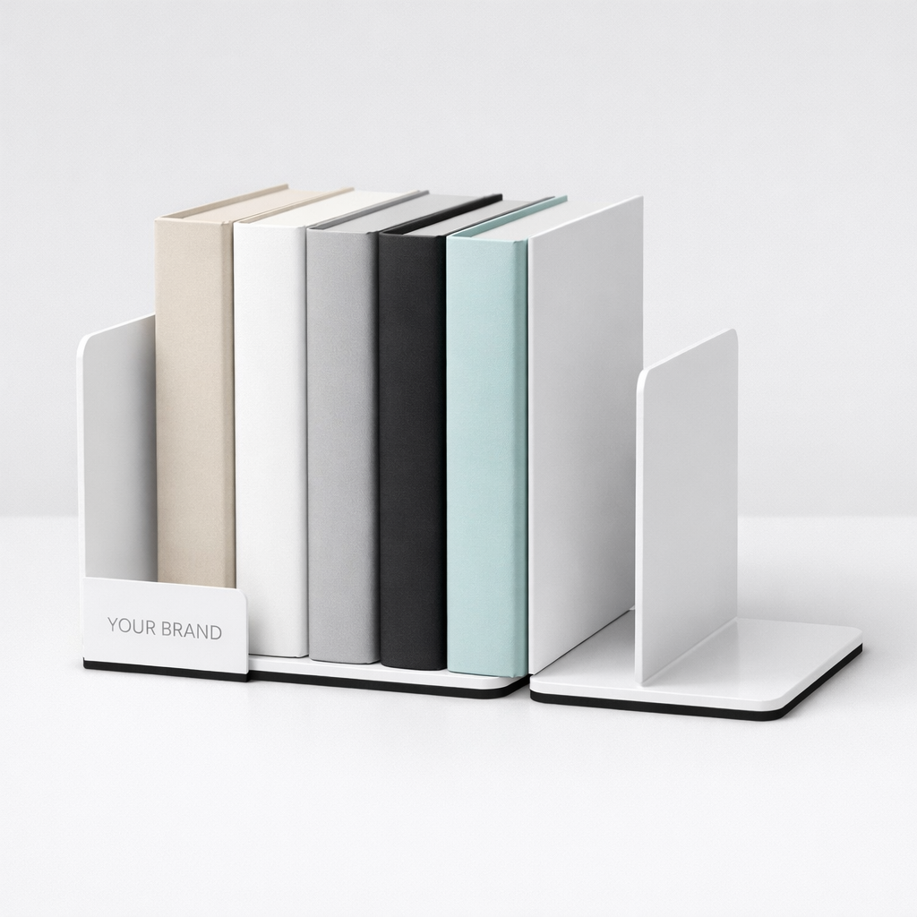 Non-Slip Stackable Bookend Pair white label idea