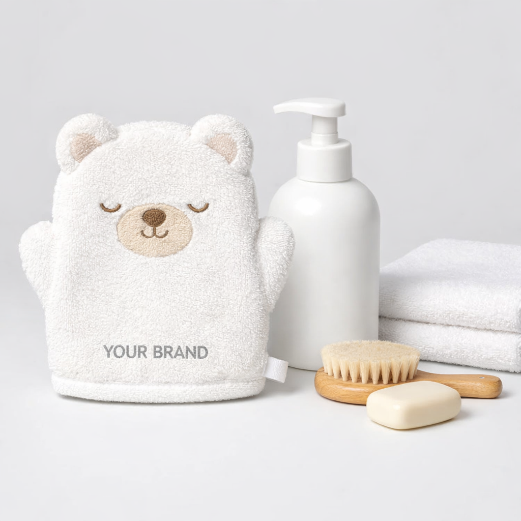 Soft Terry Baby Bath Mitt white label idea
