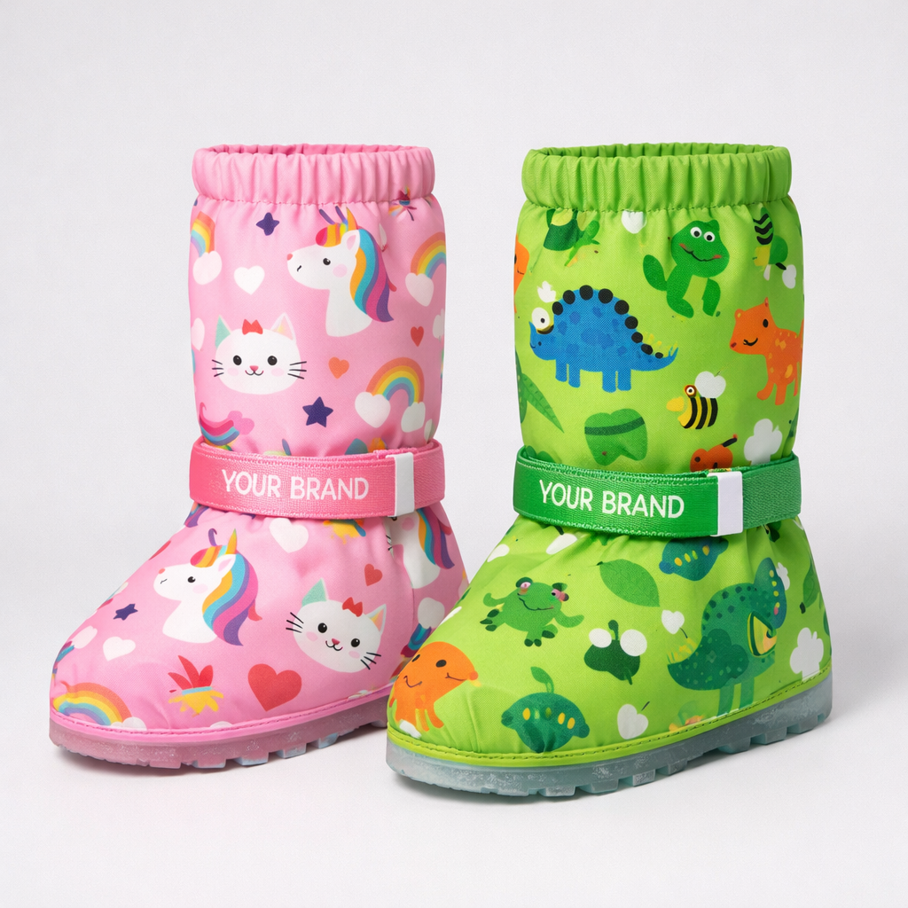 Cute Animal Print Kids’ Rain Boot Covers white label idea