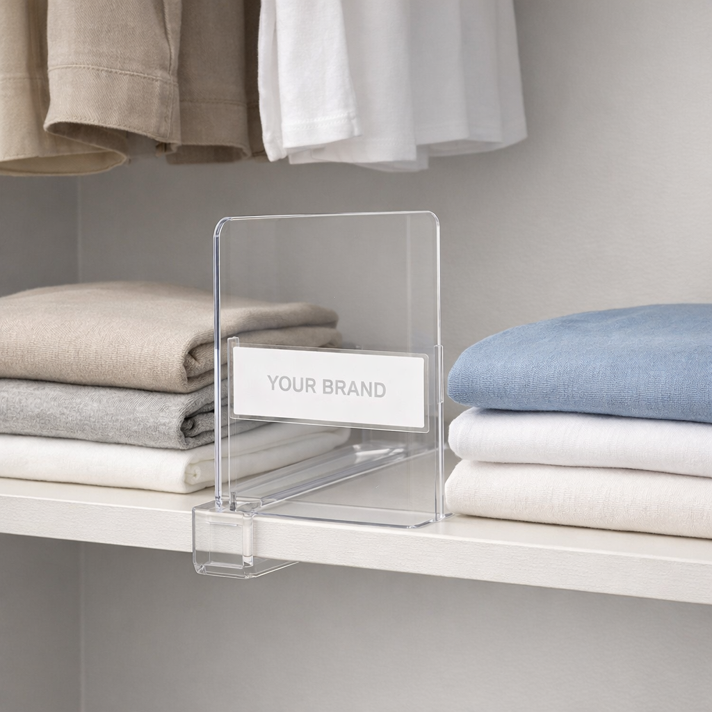 Adjustable Wardrobe Shelf Divider white label idea